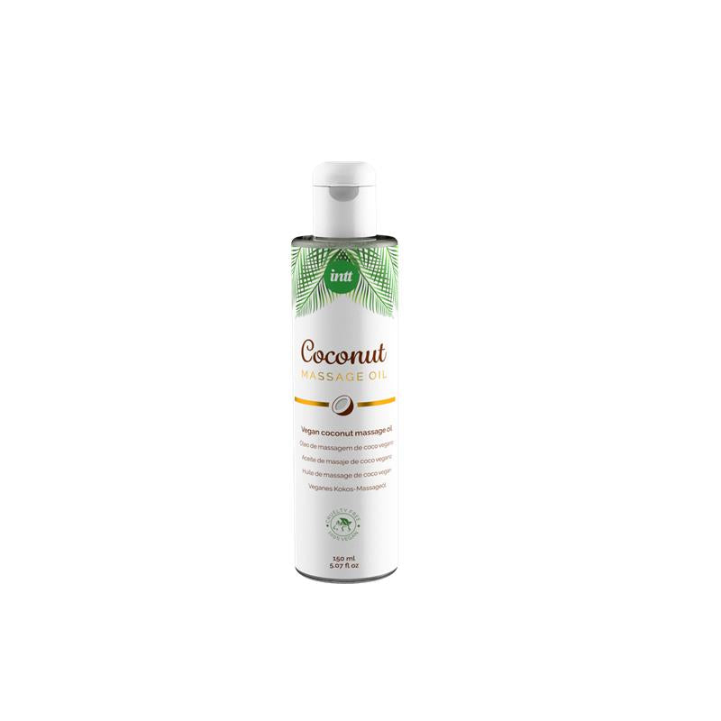 Óleo de massagem com aroma de coco 100% vegano 150 ml.