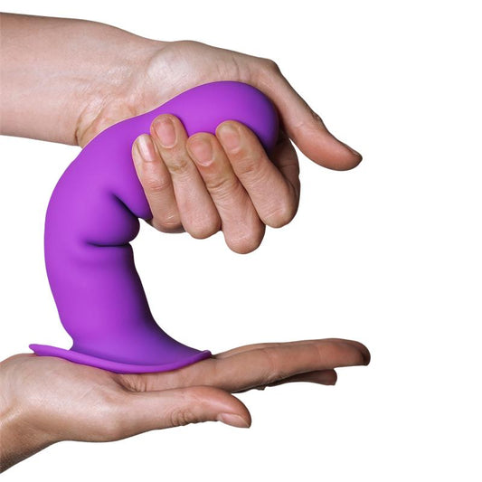 Dildo Doble Densidad Vibracion Hitsens 3 Purpura