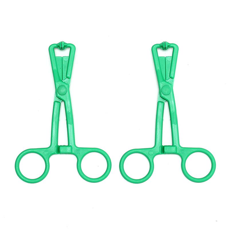 Grampos de mamilo verdes