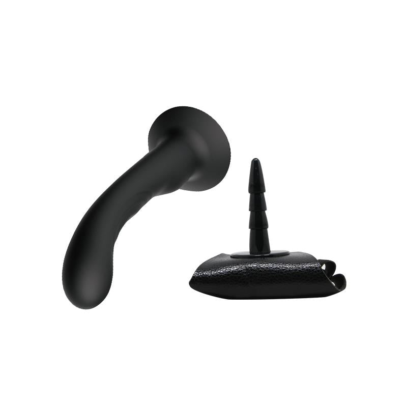 Arnes con Dildo de Silicona Negro