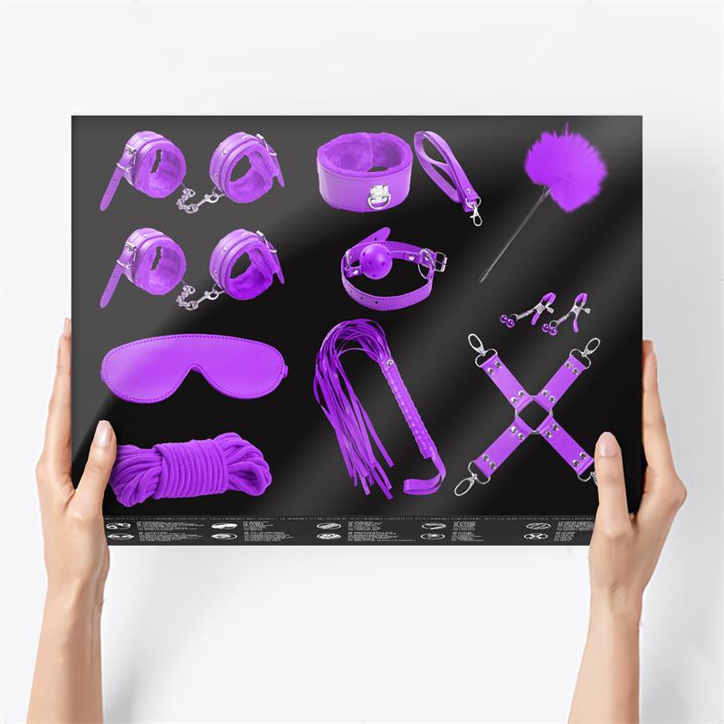 Set Bondage de 10 Piezas Purpura