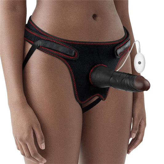 Arnes Ajustable con Dildo 10 Vibraciones 75
