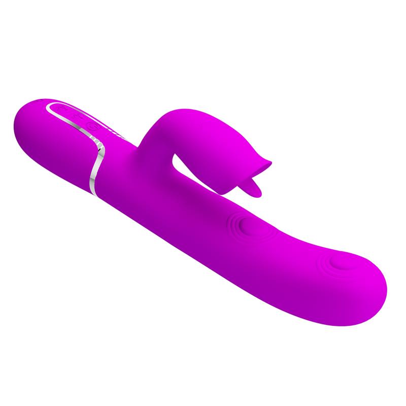Gigi Vibrador con Licking y Thumping Fucsia