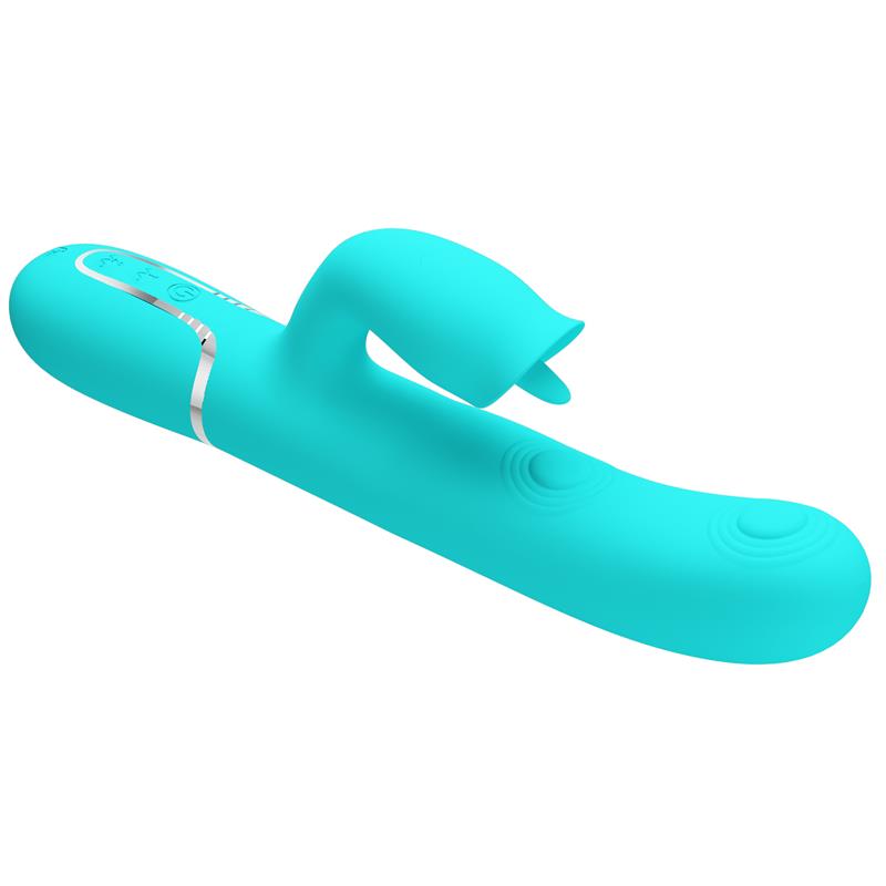 Gigi Vibrador con Licking y Thumping Turquesa
