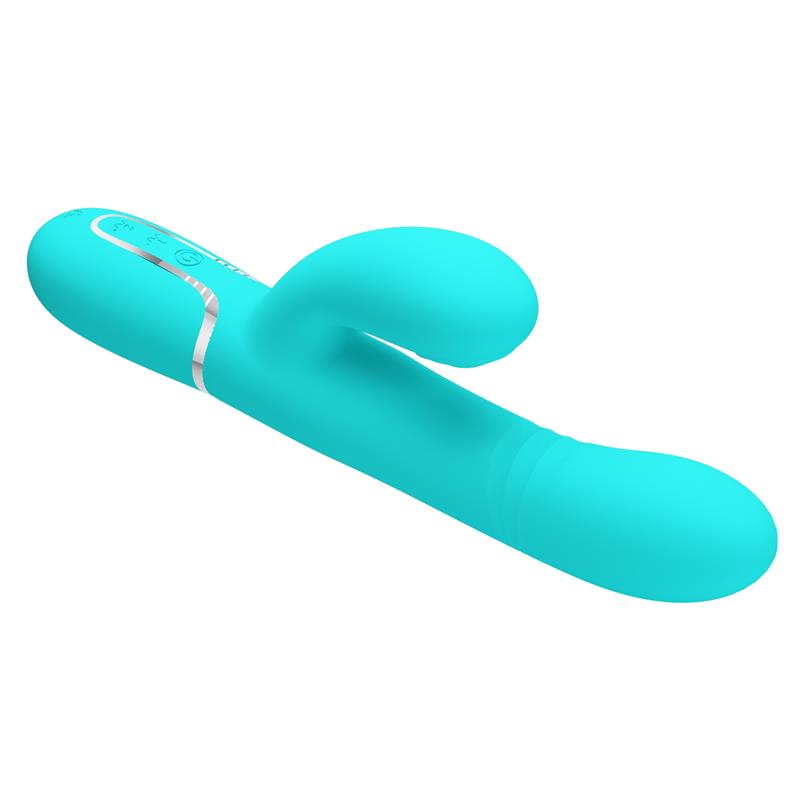 Mariana Vibrador 4 en 1 Silicona Turquesa