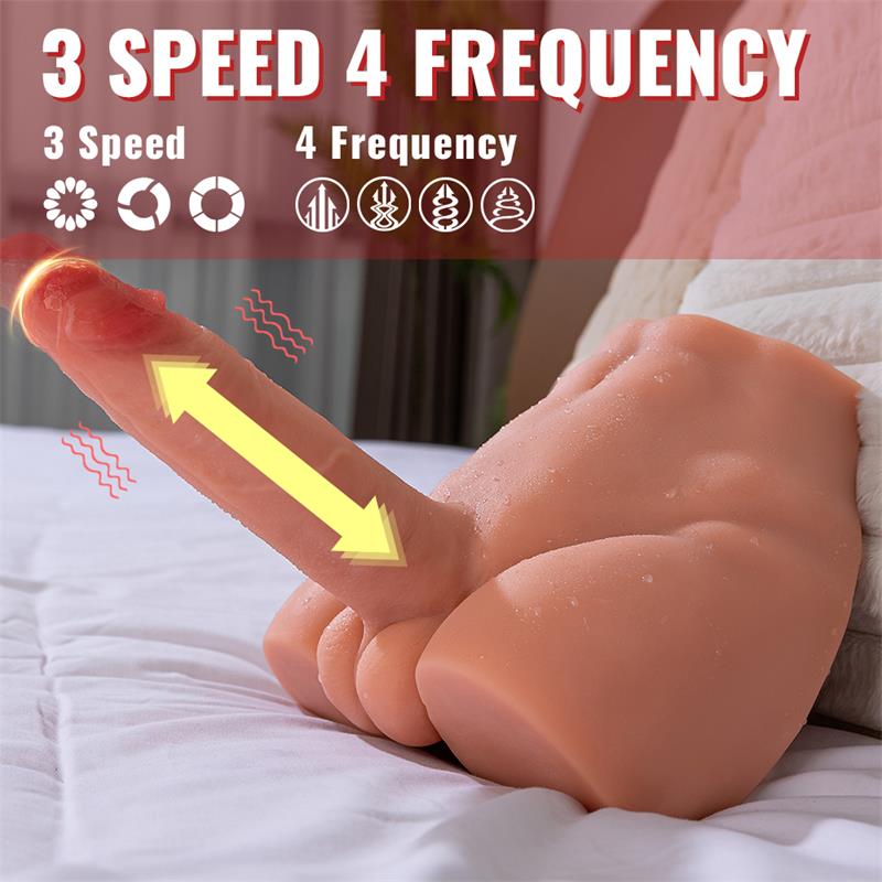 Peel Masturbador con Dildo y Ano Ass con Vibracion y Thrusting