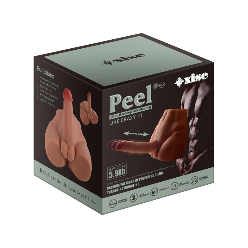 Peel Masturbador con Dildo y Ano Ass con Vibracion y Thrusting