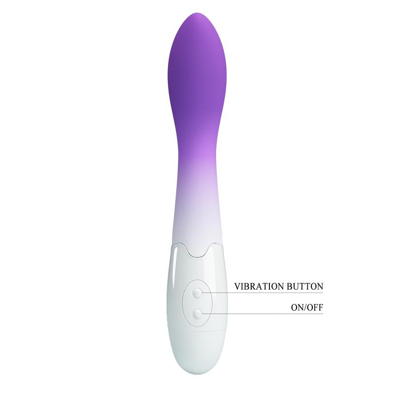 Bishop Vibrador Blanco y Purpura