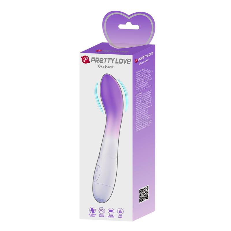 Bishop Vibrador Blanco y Purpura