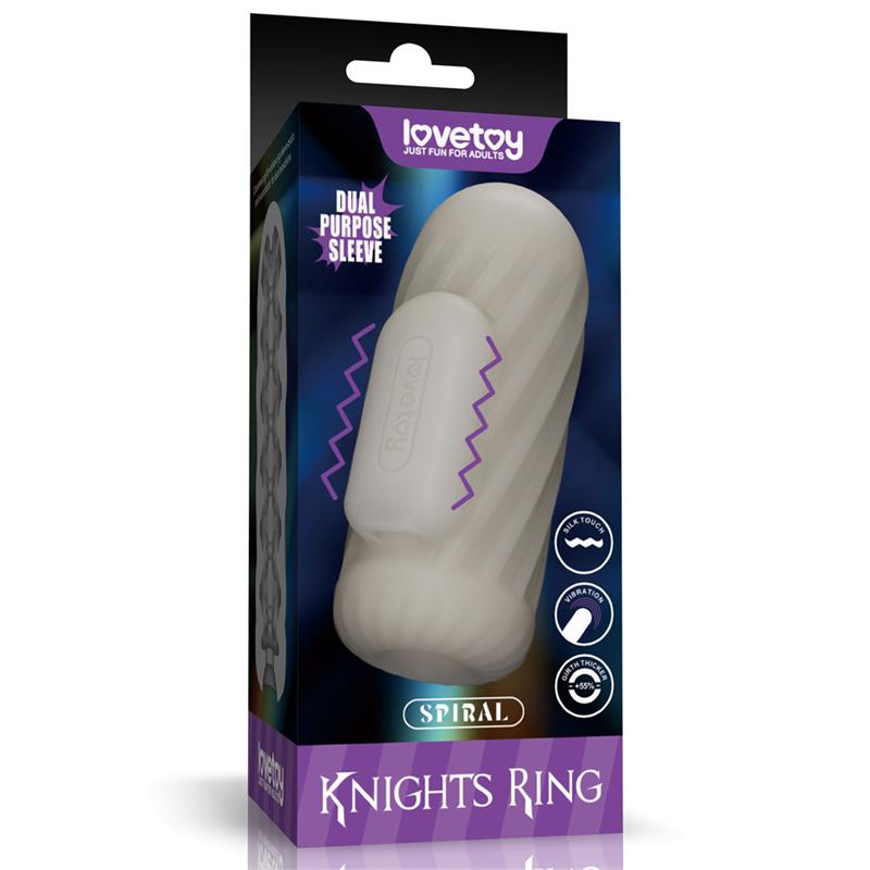Knights Ring Funda para el Pene y Estimulador Spiral