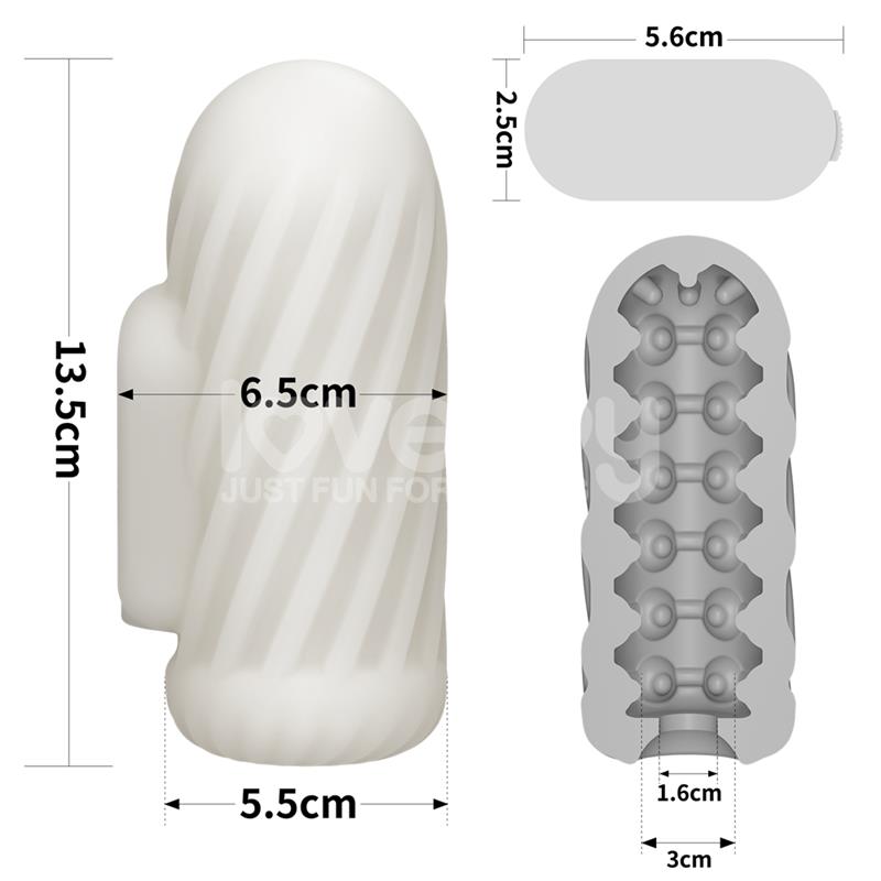 Knights Ring Funda para el Pene y Estimulador Spiral
