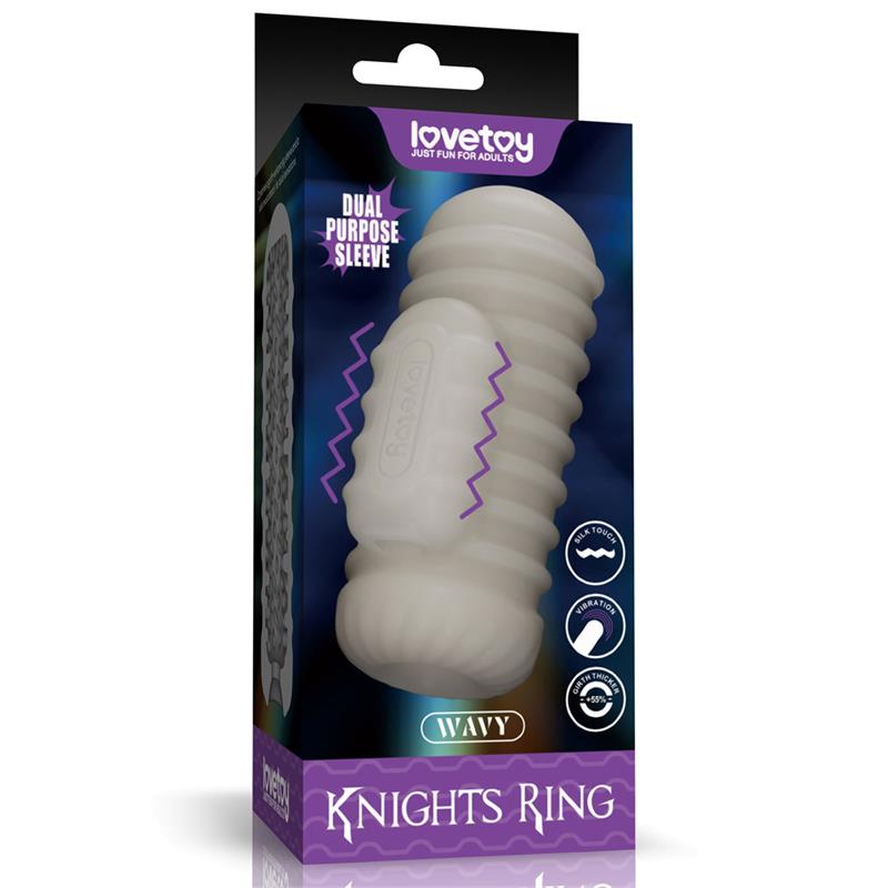 Knights Ring Funda para el Pene y Estimulador Wavy