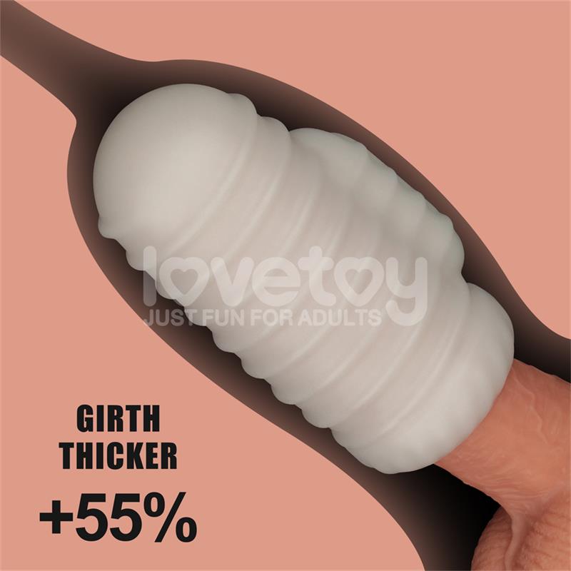 Knights Ring Funda para el Pene y Estimulador Wavy