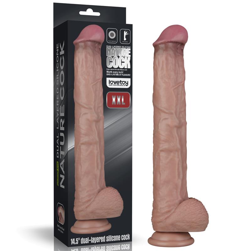 Dildo Dual Layer Articulable XXL 145
