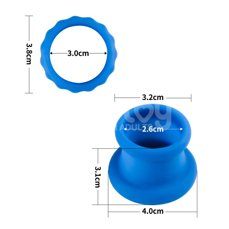 Pinnacle Pro Twin Flex Stretcher Anillo Doble para el Pene
