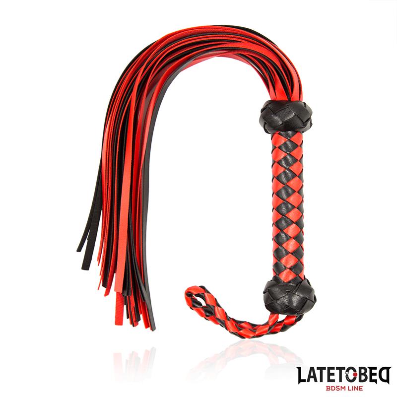 Flogger Rojo y Negro 50cm