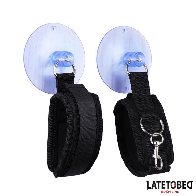 Esposas Munecas Velcro con Ventosa Ajustable
