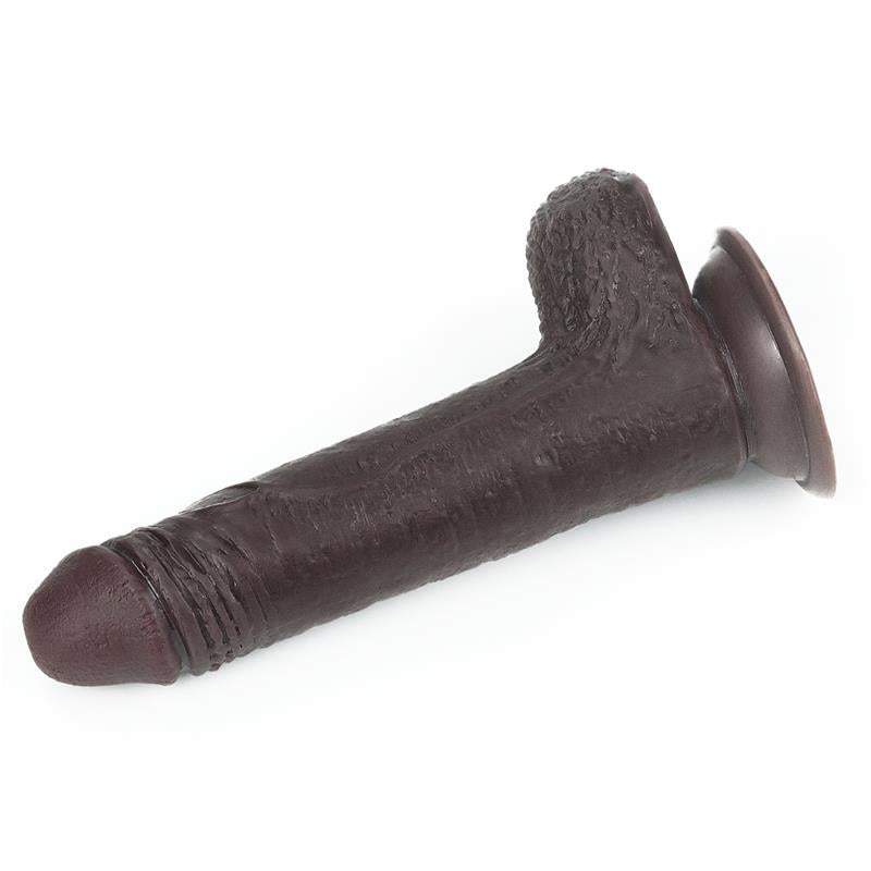 Dildo con Piel Retractil 7 Negro