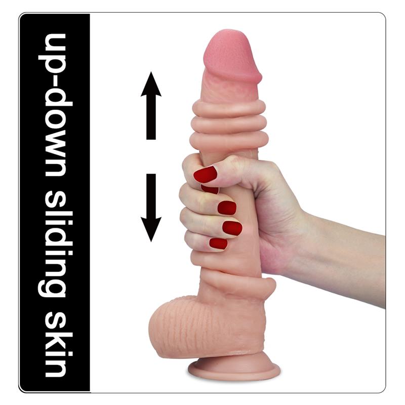 Dildo con Piel Retractil 9 Natural