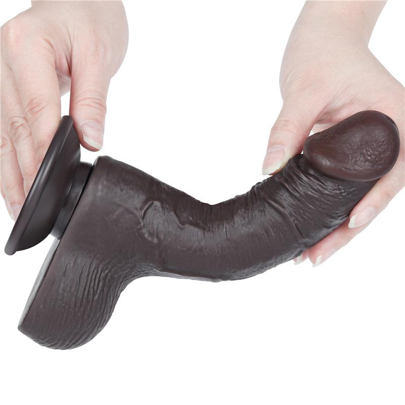 Dildo Dual Layer Piel Deslizante Retractil 75