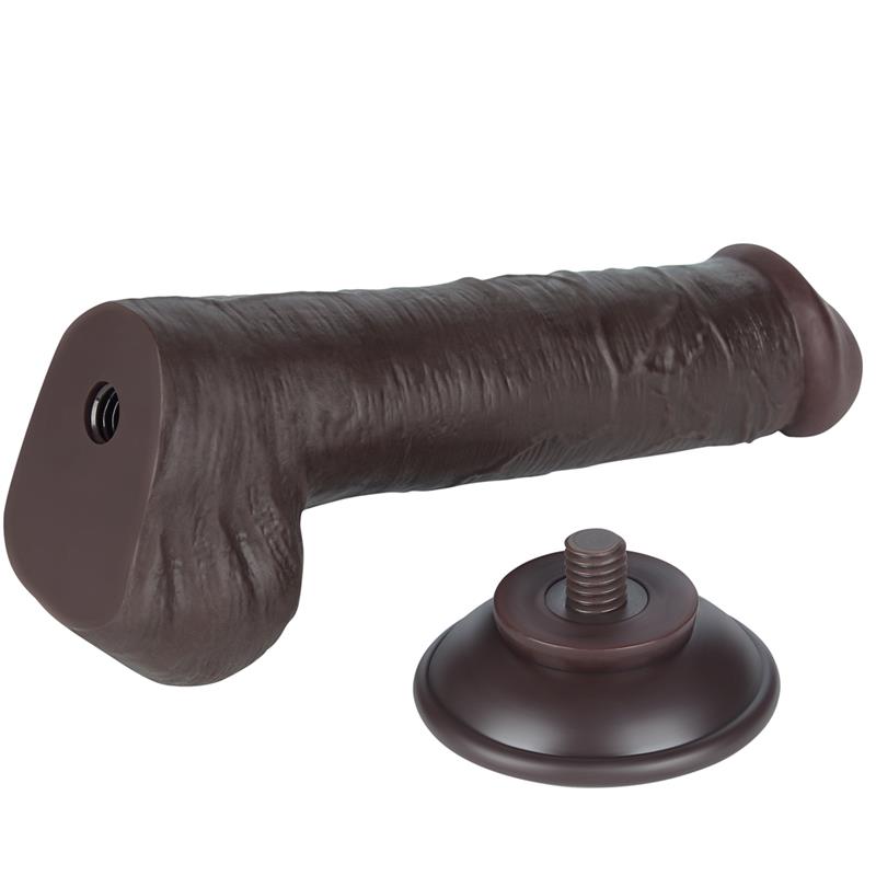 Dildo Dual Layer Piel Deslizante Retractil 8