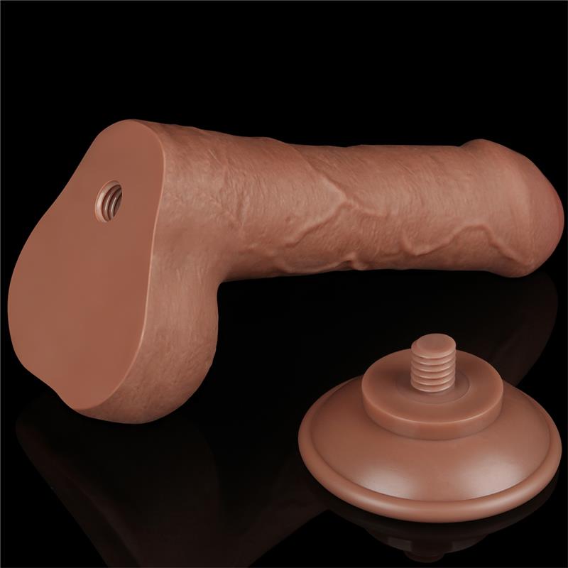 Dildo con Piel Retractil 7 Bronceado