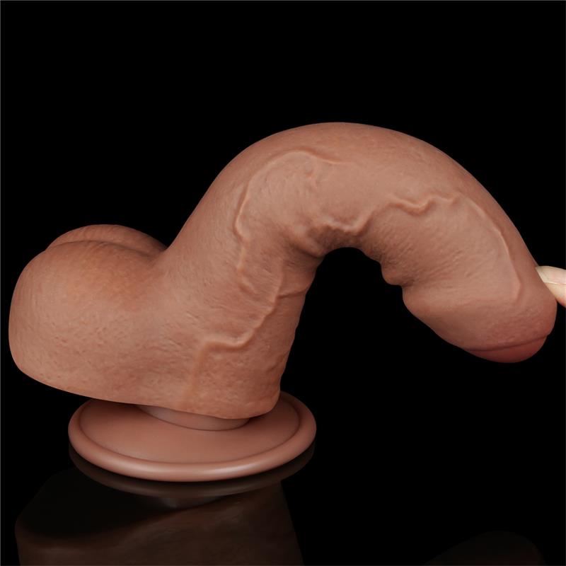 Dildo con Piel Retractil 7 Bronceado