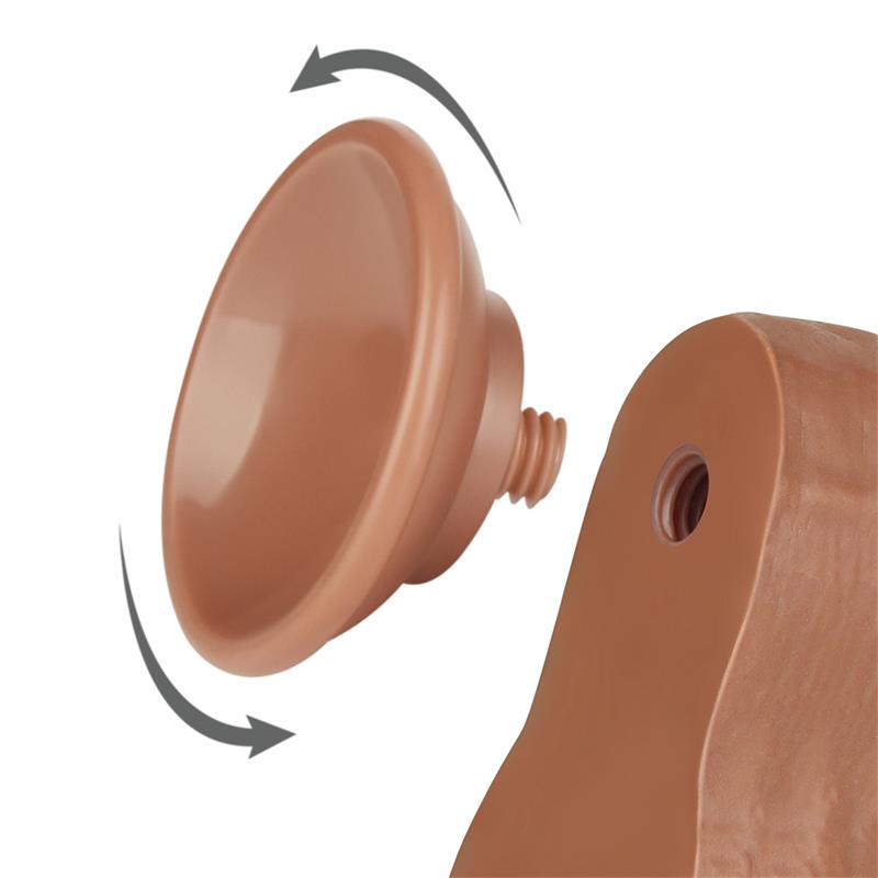 Dildo con Piel Retractil 85 Bronceado