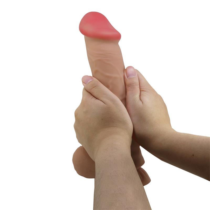 Dildo Realista Piel Deslizante Retractil 26 cm