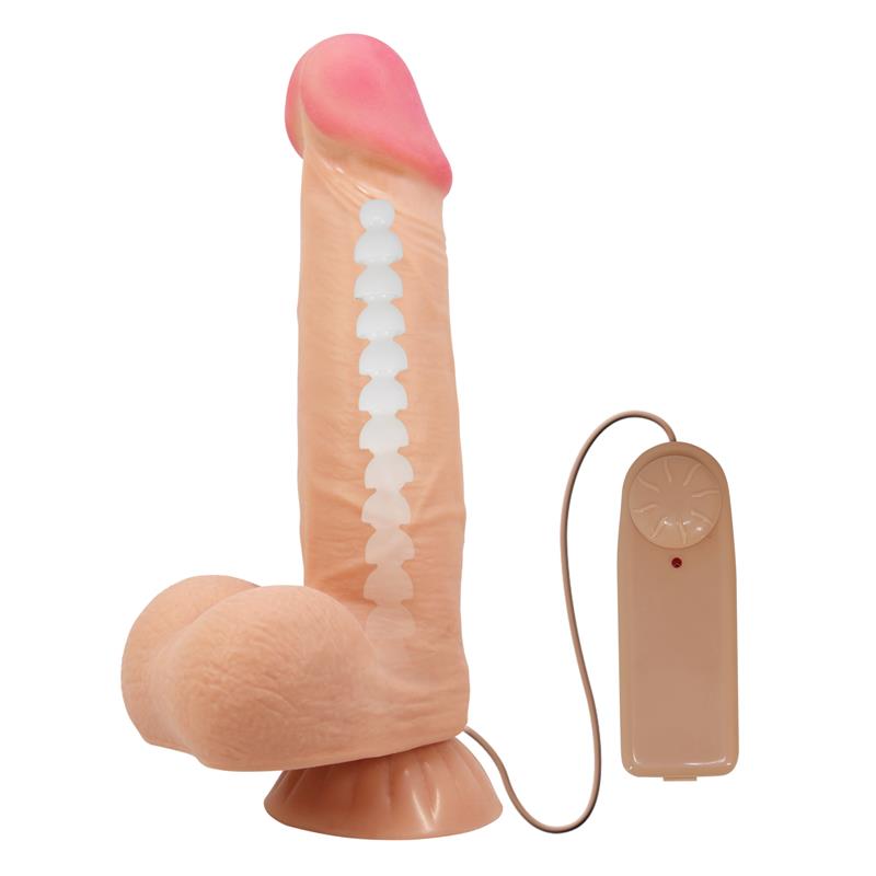 Dildo Realista Doble Densidad Piel Deslizante Retractil