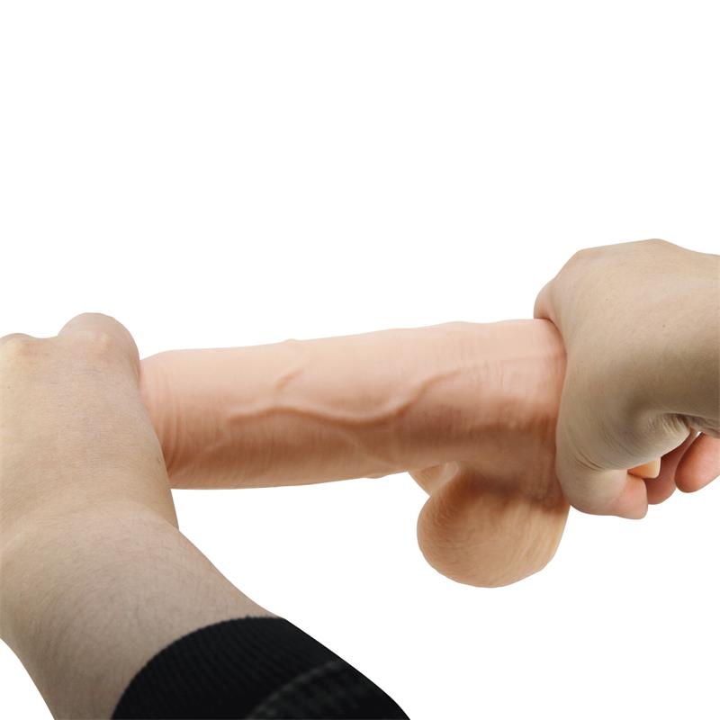 Dildo Realista Doble Densidad Piel Deslizante Retractil