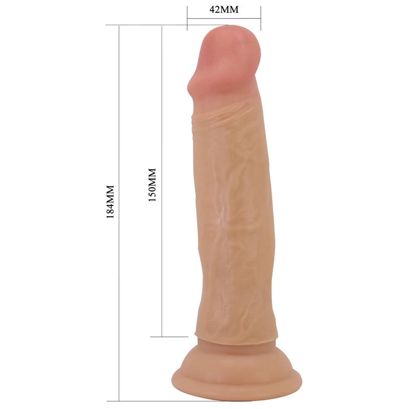 Dildo con Piel Deslizante Retractil 184 cm
