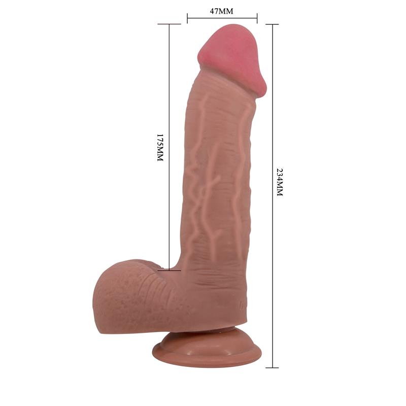 Dildo Realista con con Piel Retractil 92