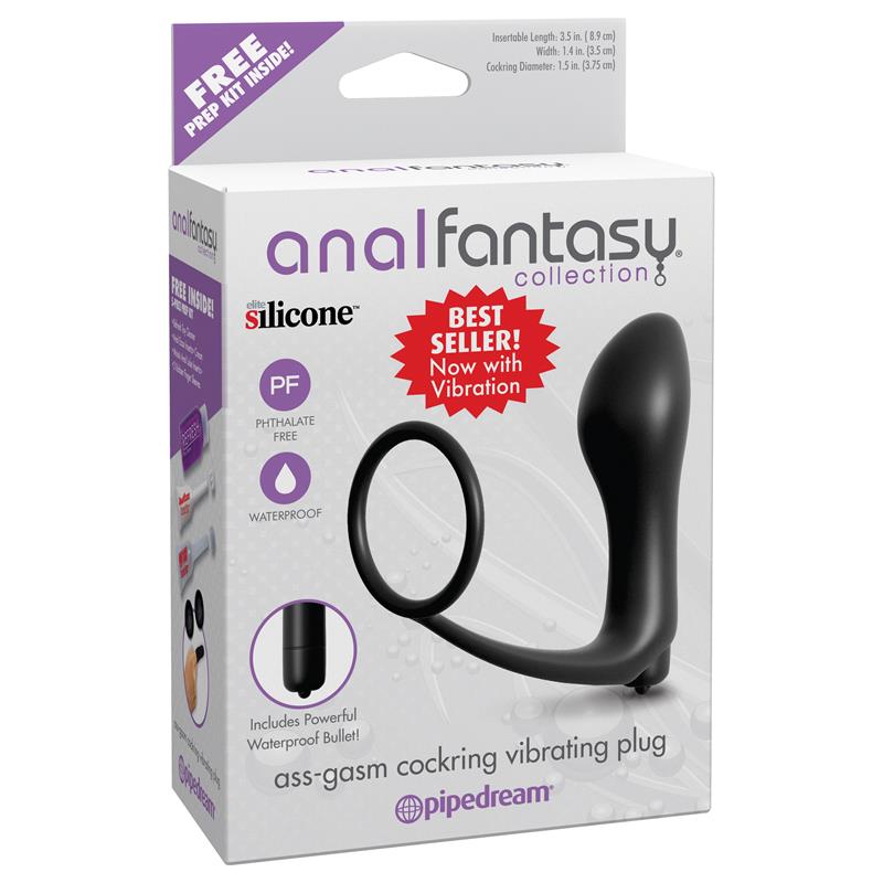 Plug Anal con Vibracion Negro