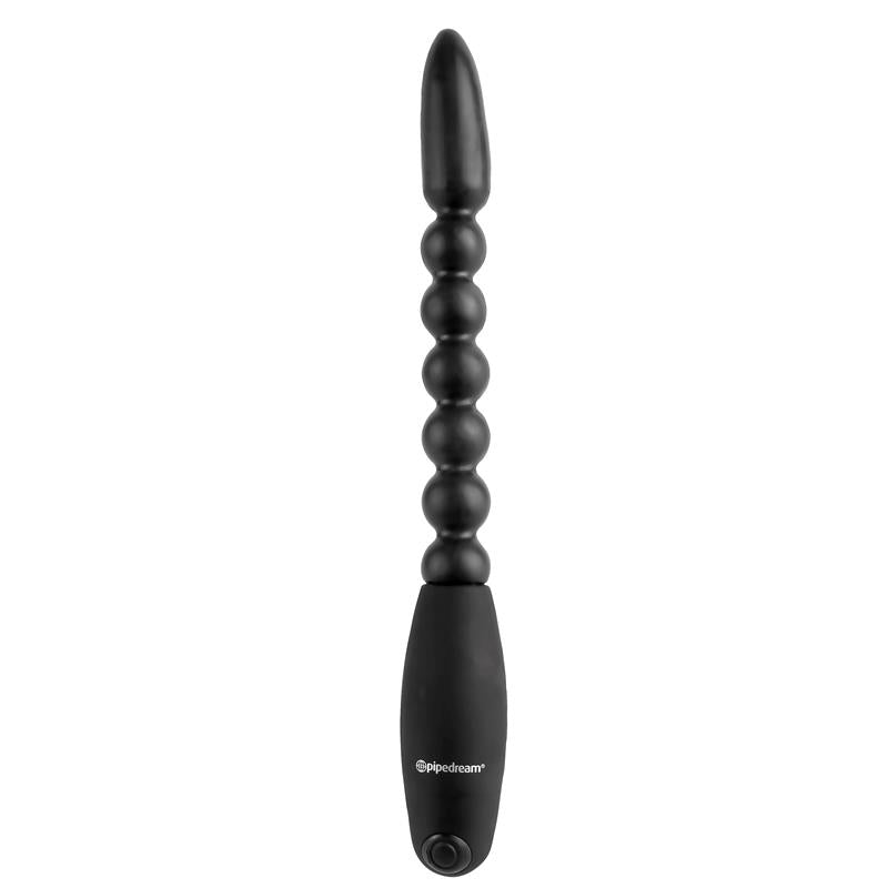Bolas Anales con Vibracion Flexa Pleaser Negro