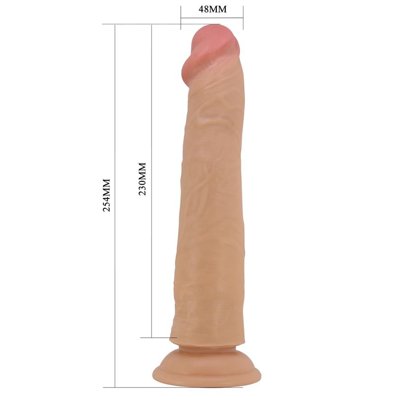 Sharife Dildo con Piel Deslizante Retractil 25 cm