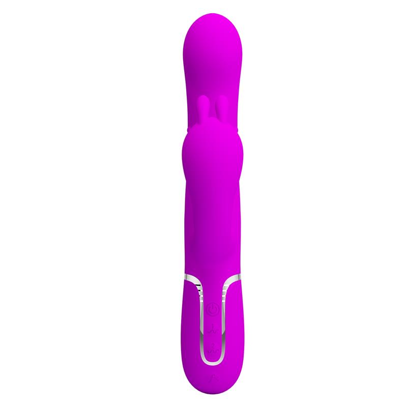 Cammy 4 in 1 Vibrador con Bolas Rotadoras y Cadena Anal