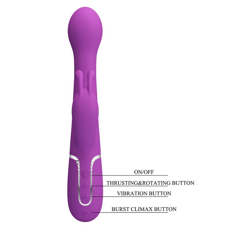 Dejon Vibrador con Thrusting y Rotacion Twinkled