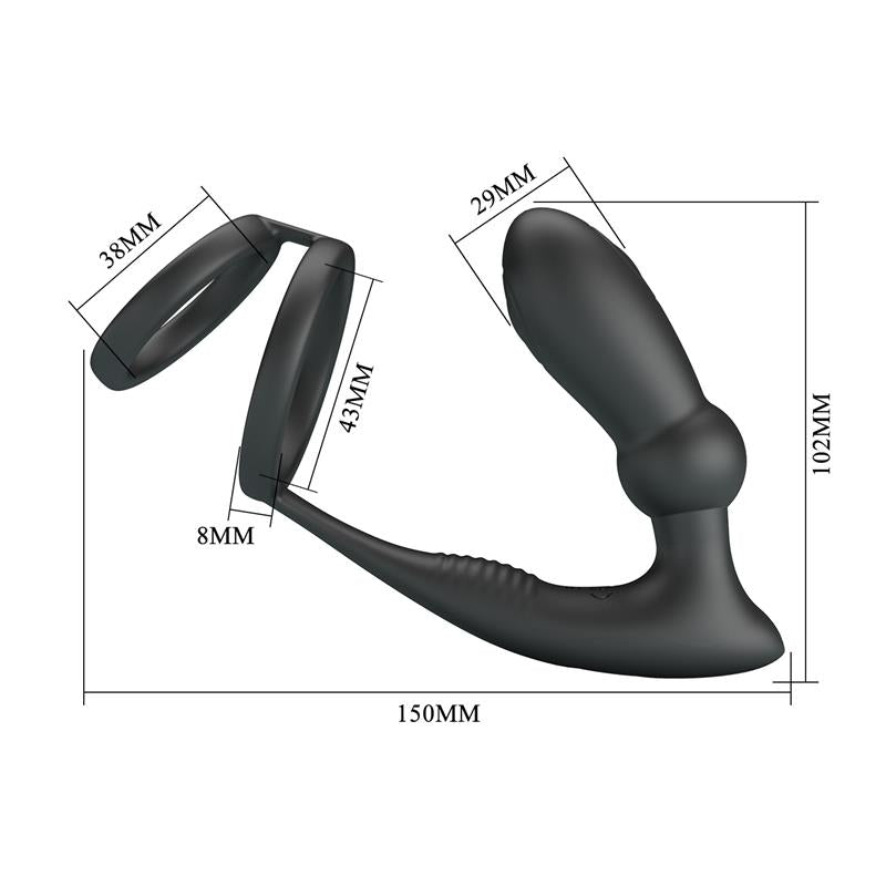 Emoni Anillo Vibrador para el Pene y Plug Anal