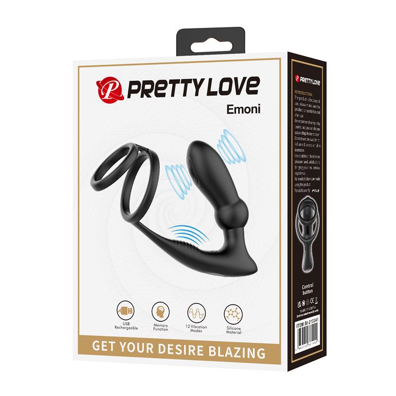 Emoni Anillo Vibrador para el Pene y Plug Anal
