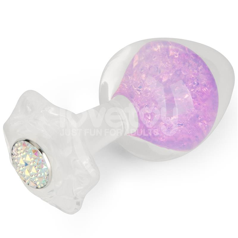 Gemoria Plug Anal de Silicona con Esfera de Cristal