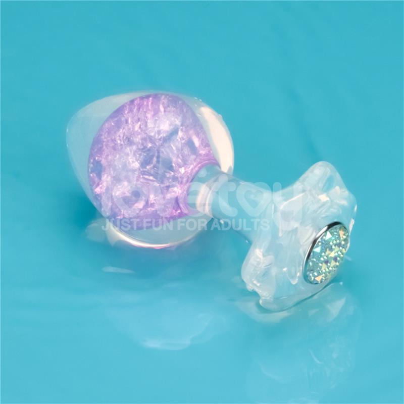 Gemoria Plug Anal de Silicona con Esfera de Cristal