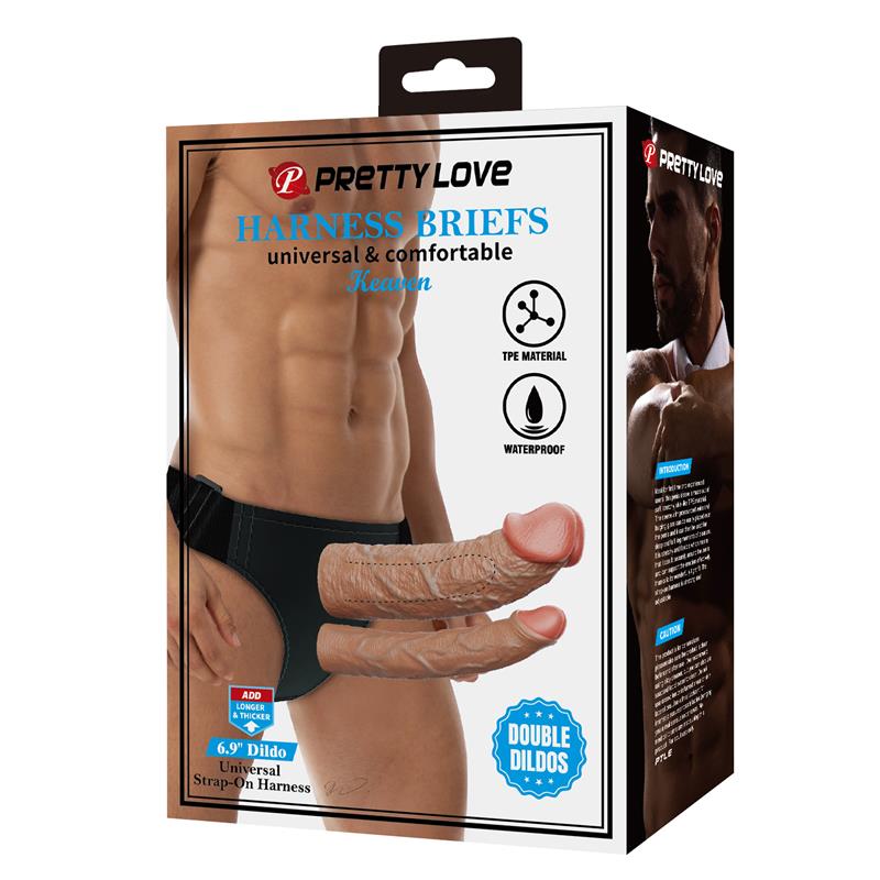 Keaven Arnes con Dildo Doble Hueco