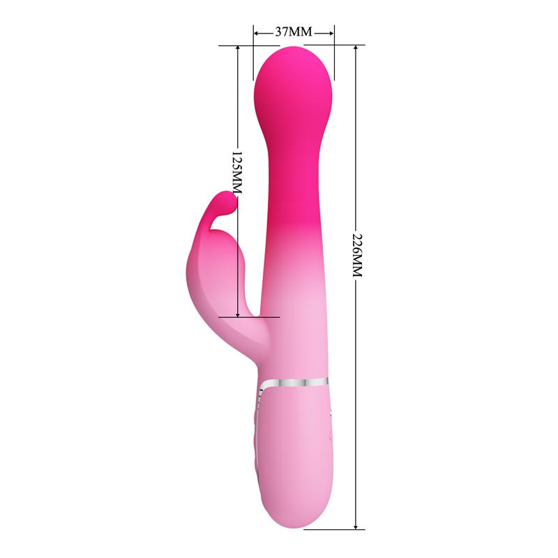 Dejon Vibrador con Thrusting y Bolas Rotatorias