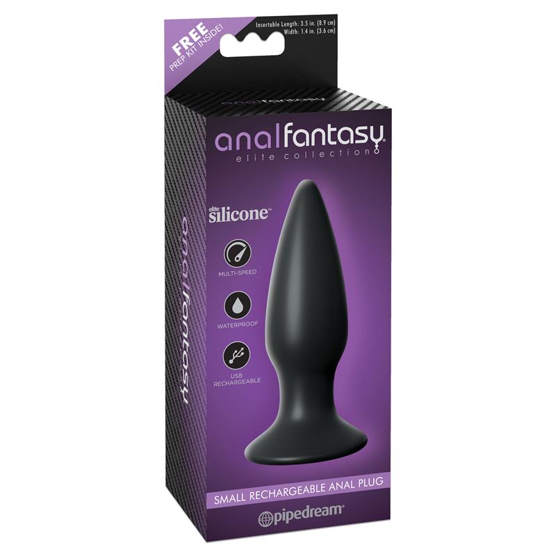 Plug Anal con Vibracion Negro