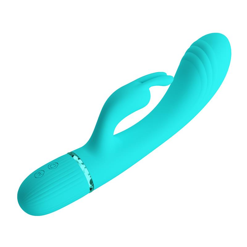 Scocco Vibrador con Rabbit Turquesa