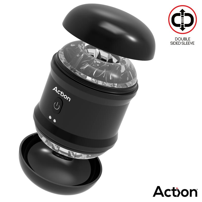 Thor Masturbador con Vibracion Doble Orificio