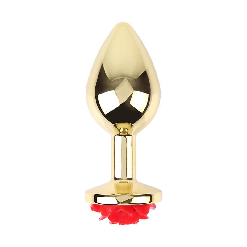 Plug Anal con Joya de Rosa Showy Rose Talla L