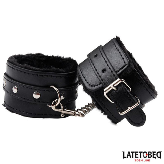 Esposas para Tobillos con Pelo Negro