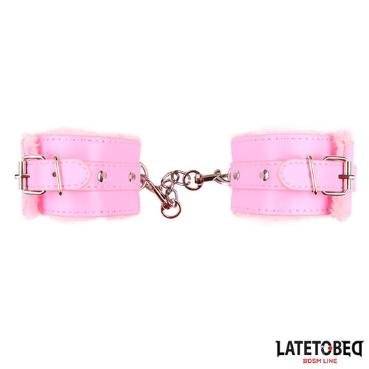 Esposas para Tobillos con Pelo Rosa